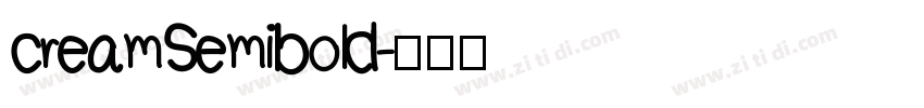 cream Semibold字体转换